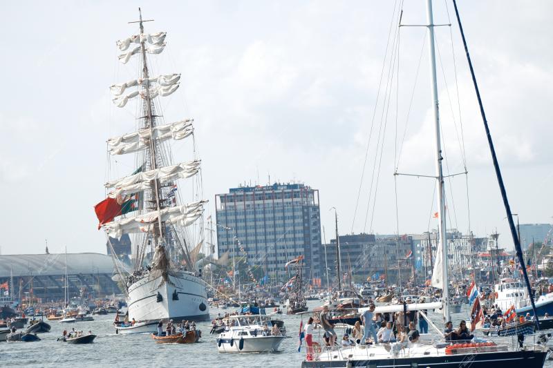 The 50th edition of SAIL Amsterdam began on August 20, 2025, with a spectacular Sail-in Parade featuring more than 10,000 vessels to mark Amsterdam’s 750th anniversary, Amsterdam, Netherlands, August 20, 2025.