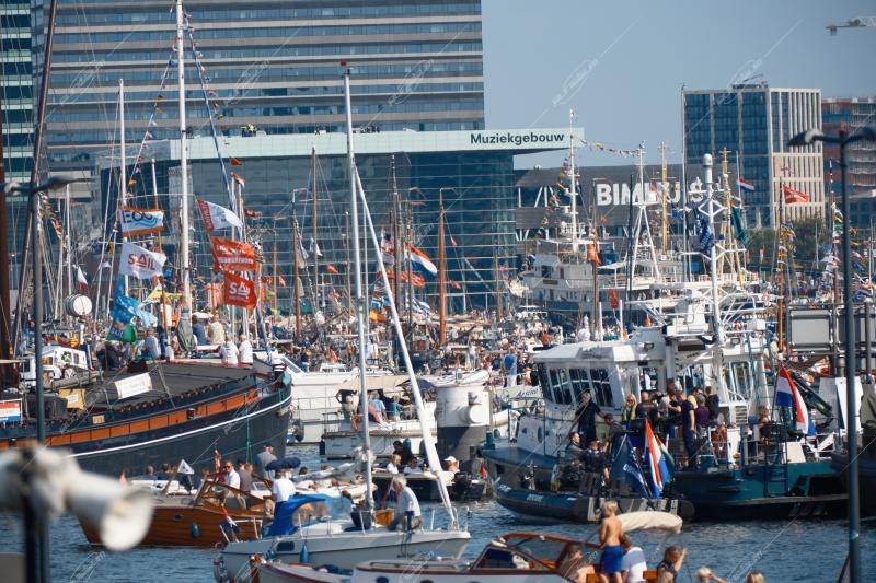 The 50th edition of SAIL Amsterdam began on August 20, 2025, with a spectacular Sail-in Parade featuring more than 10,000 vessels to mark Amsterdam’s 750th anniversary, Amsterdam, Netherlands, August 20, 2025.