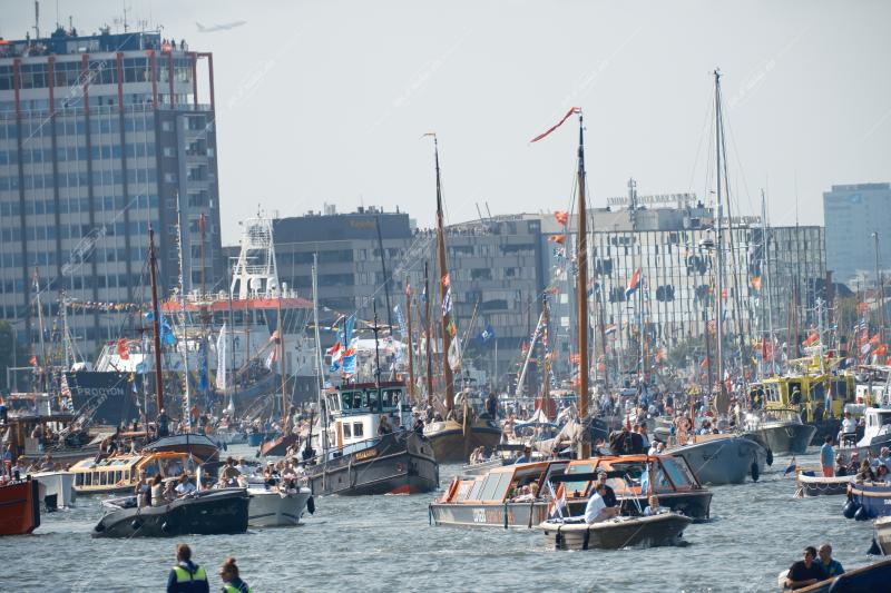 The 50th edition of SAIL Amsterdam began on August 20, 2025, with a spectacular Sail-in Parade featuring more than 10,000 vessels to mark Amsterdam’s 750th anniversary, Amsterdam, Netherlands, August 20, 2025.