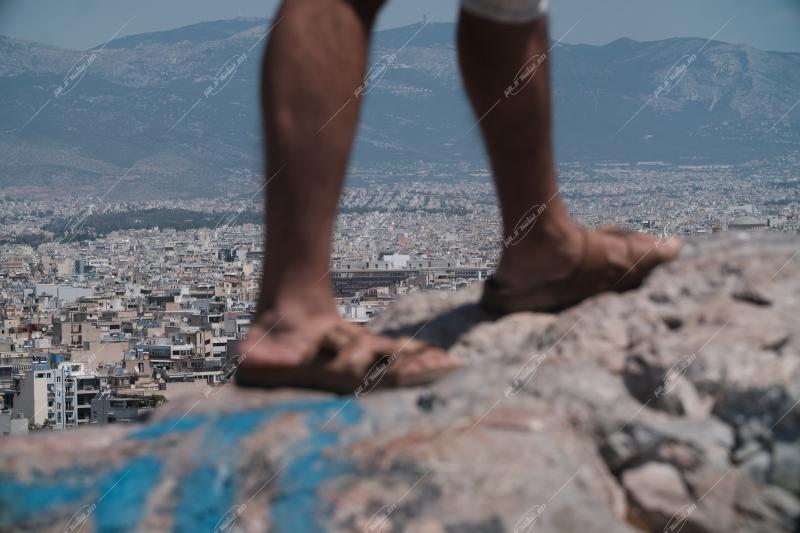 Τουρίστες στην Ακρόπολη / Tourists at Acropolis, Athens
